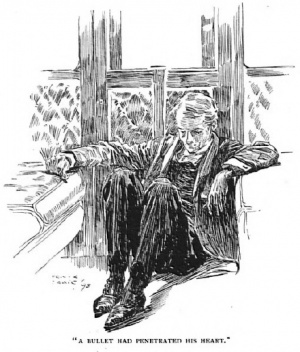 Illustration by Frank Craig for The Man With The Watches from The Strand Magazine.
